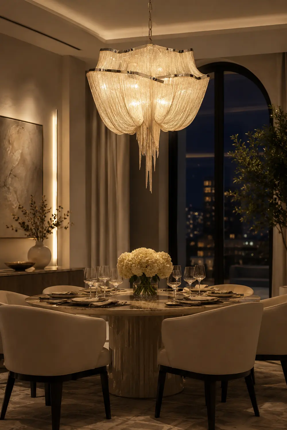 Chains Shimmering Chandelier - Lumpaz