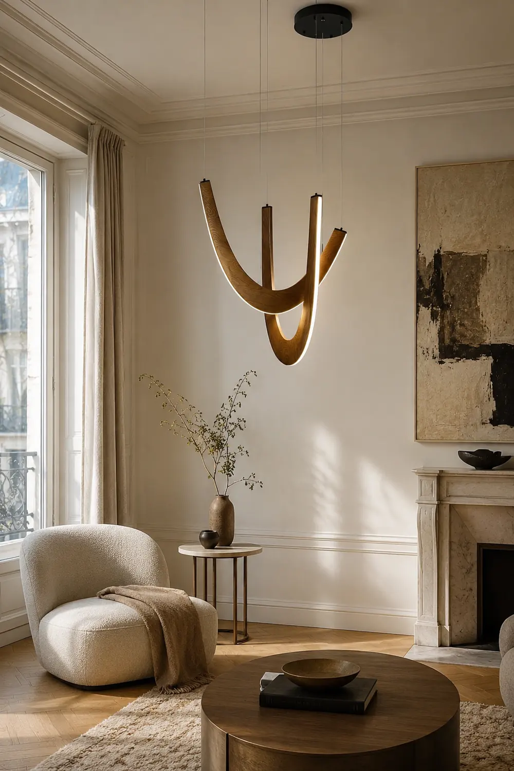 U Wooden Pendant Lamp - Lumpaz