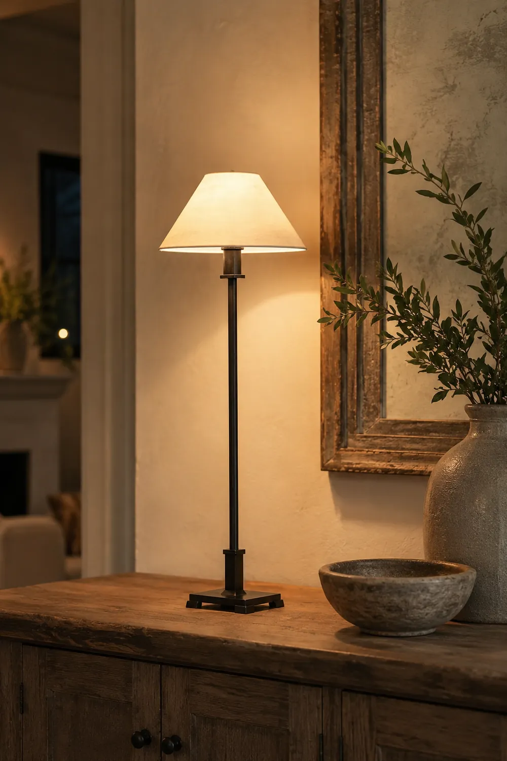 Slim Candlestick Accent Lamp - Lumpaz