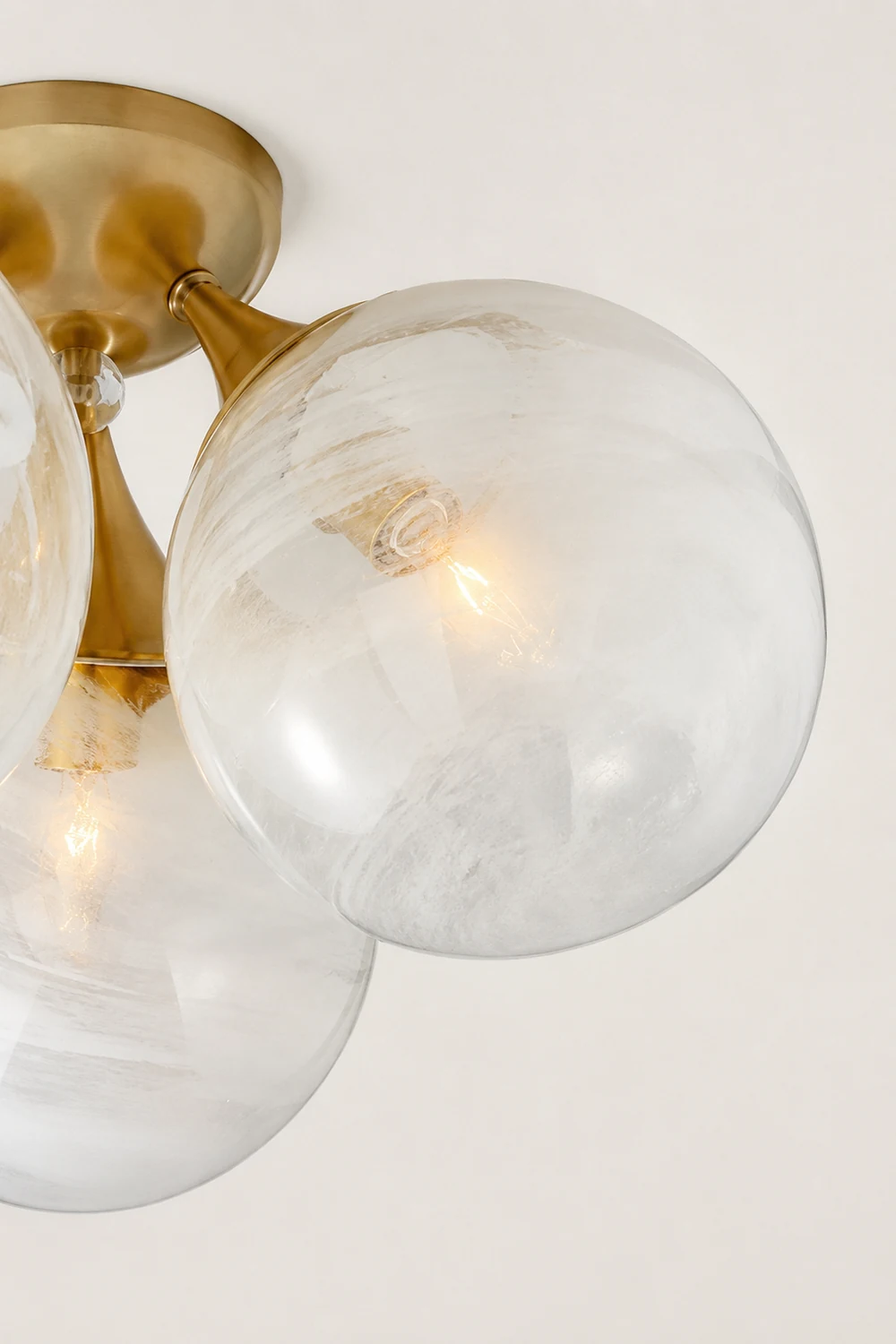 Cristol Large Triple Cloud Glass Ceiling light - Lumpaz