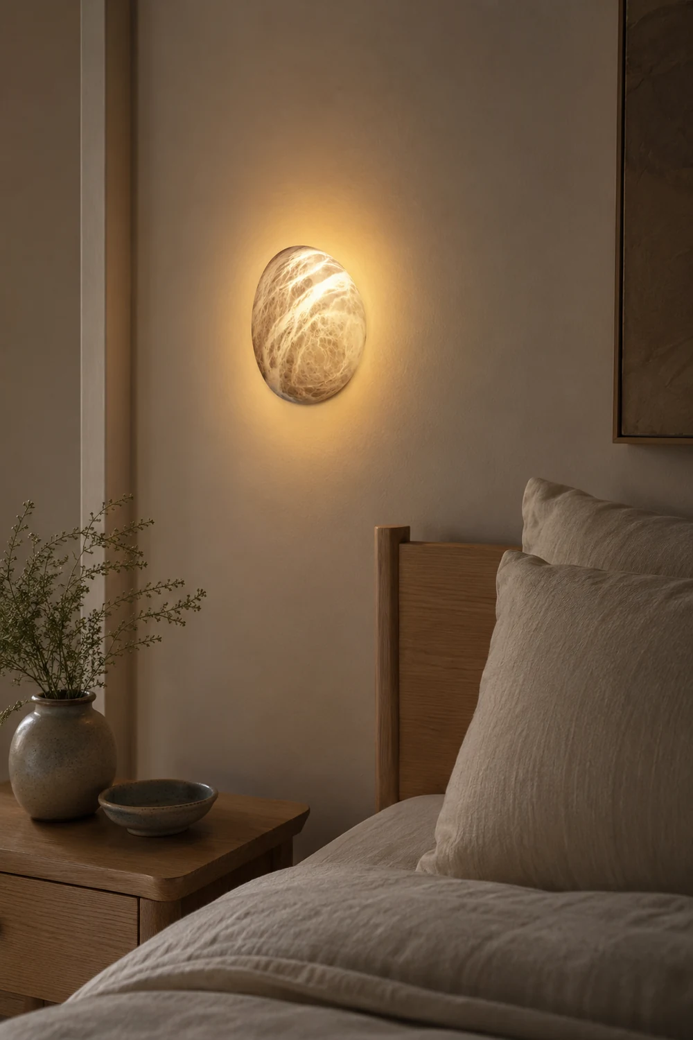 Pebble Alabaster Wall Lamp - Lumpaz