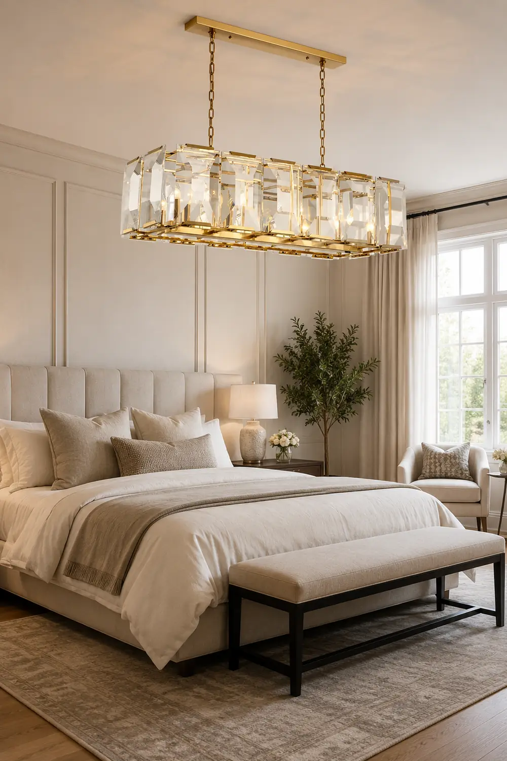 Crystal Rectangular Chandelier - Lumpaz