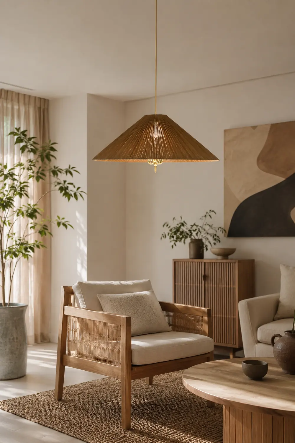 1972 Chinese Hat Chandelier-60cm - Lumpaz