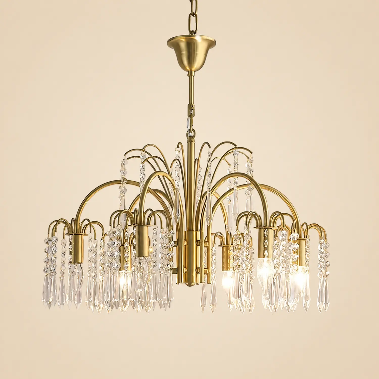 Crystal waterfall chandelier - Lumpaz