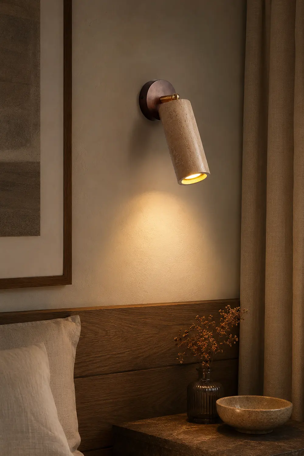 Mireille Modern Rustic Pivot Wall Lamp - Lumpaz