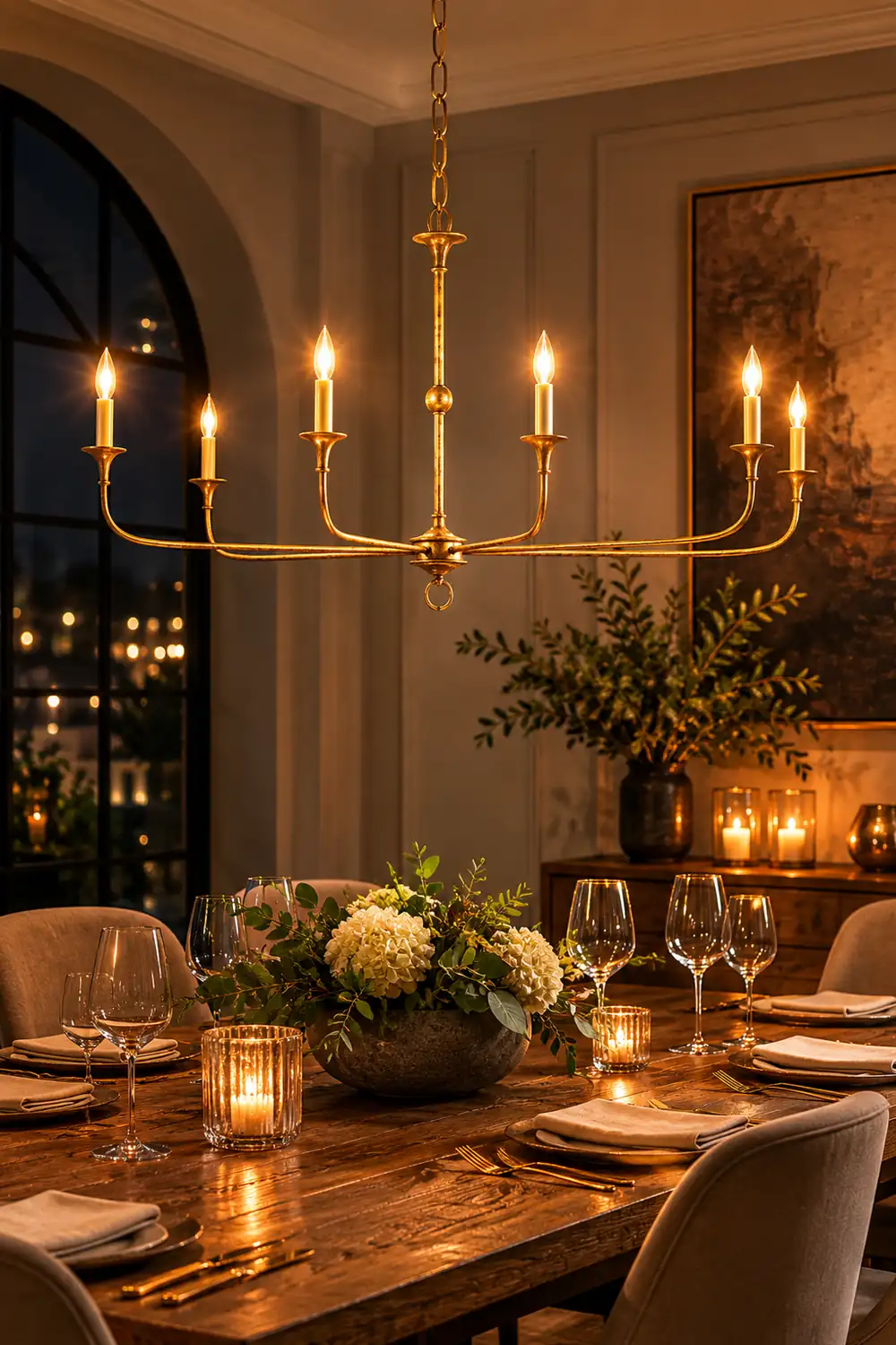 Elongated  Antique Chandelier - Lumpaz