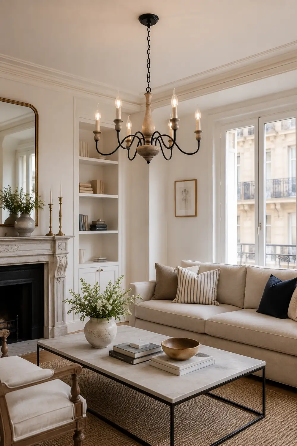 Rustic Farmhouse Candlestick Chandelier - Lumpaz