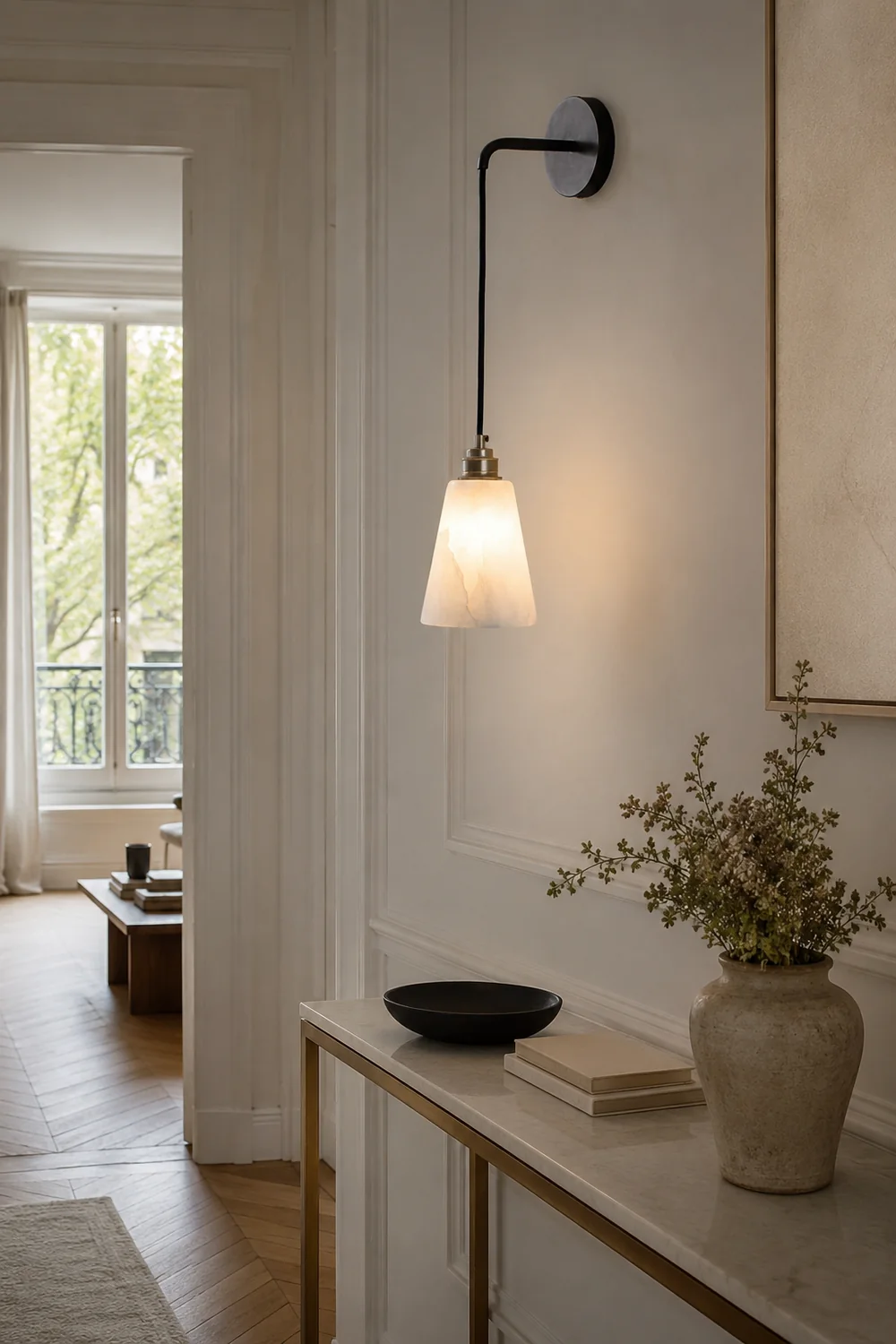 Droplet Alabaster Wall Lamp - Lumpaz