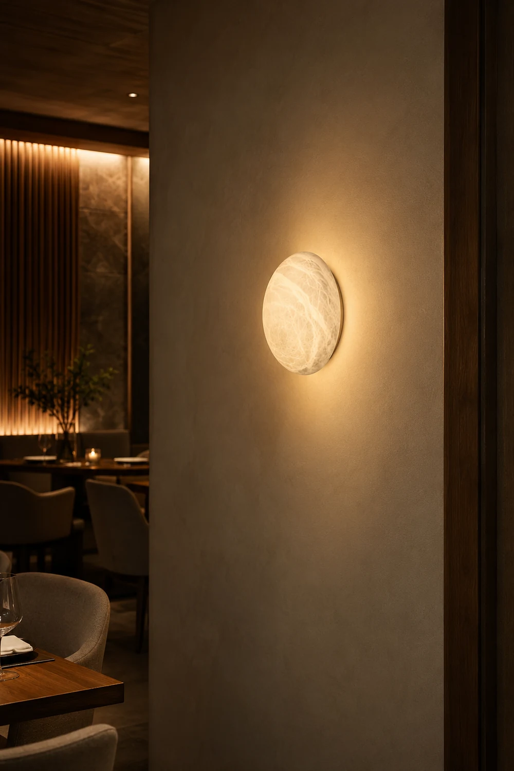Pebble Alabaster Wall Lamp - Lumpaz