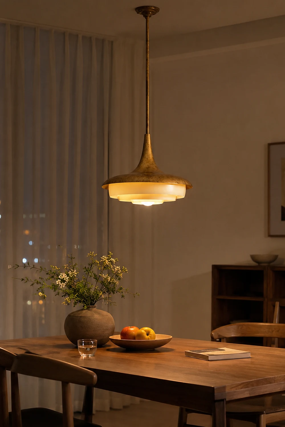 Mid-Century Wood Pendant Light - Lumpaz