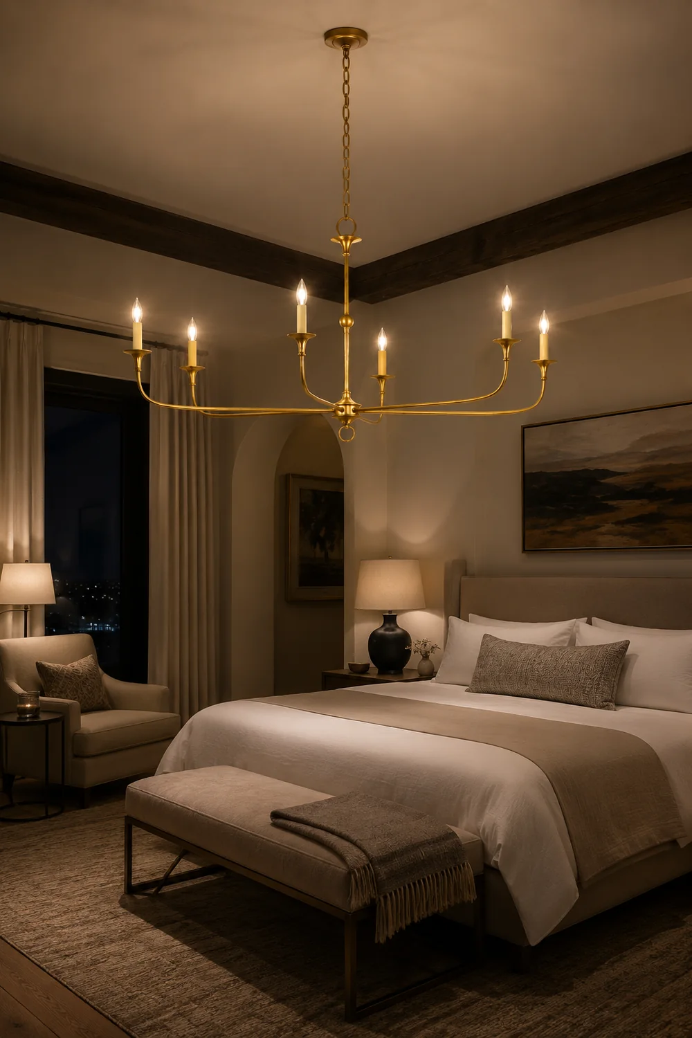 Elongated  Antique Chandelier - Lumpaz