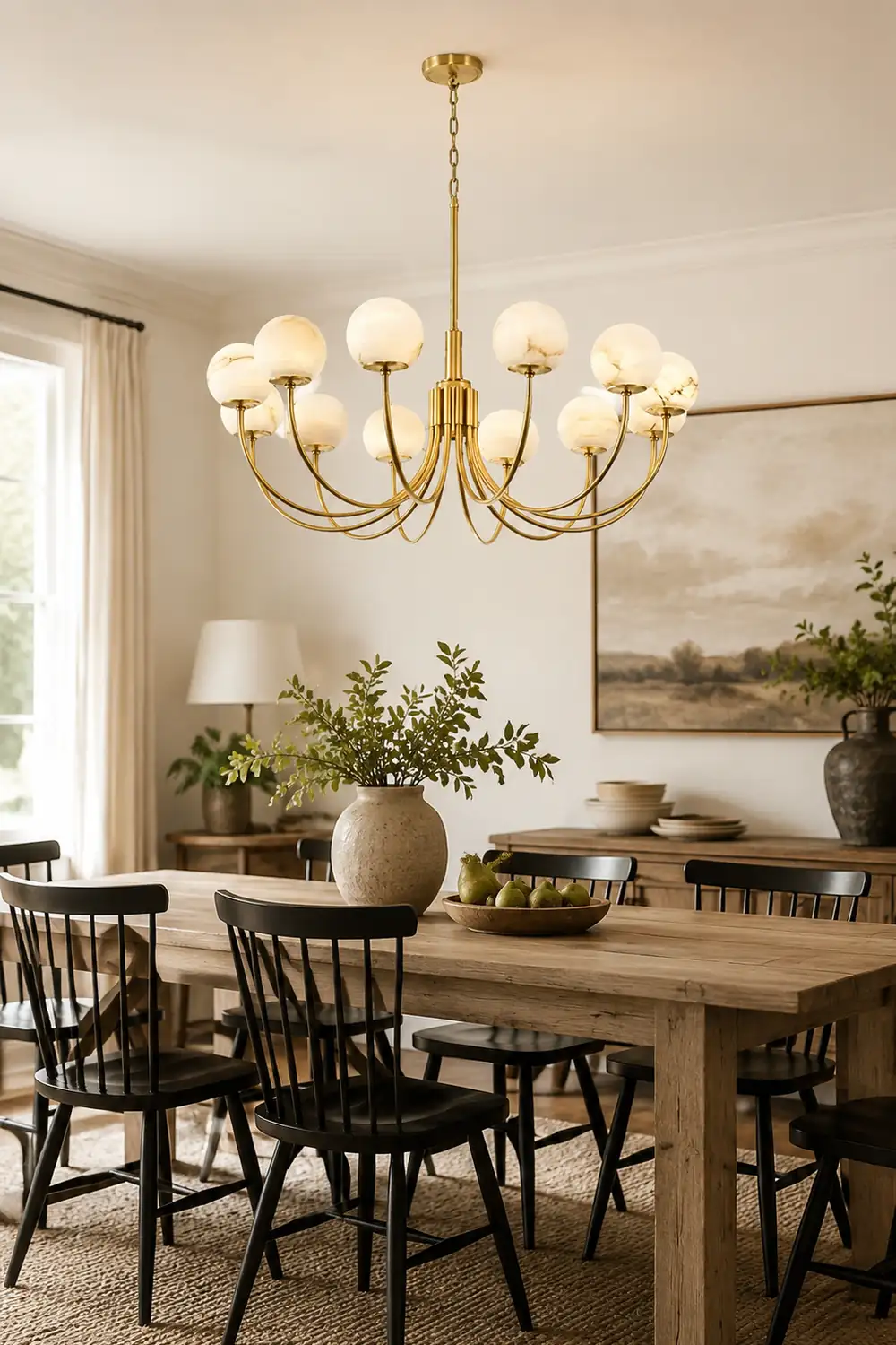 Aurelian Alabaster Globe Chandelier - Lumpaz