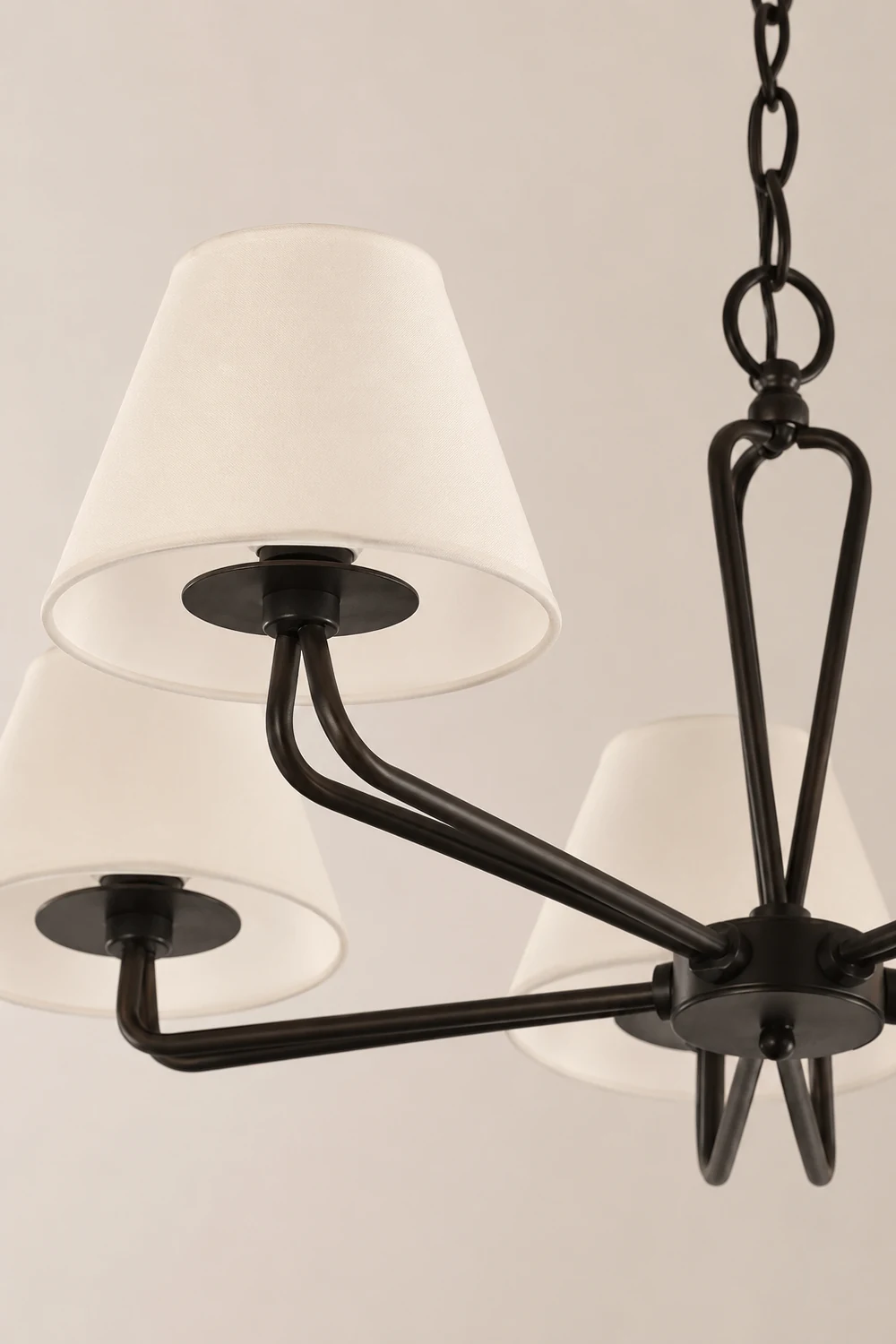 Iron Fabric Shade Chandelier - Lumpaz