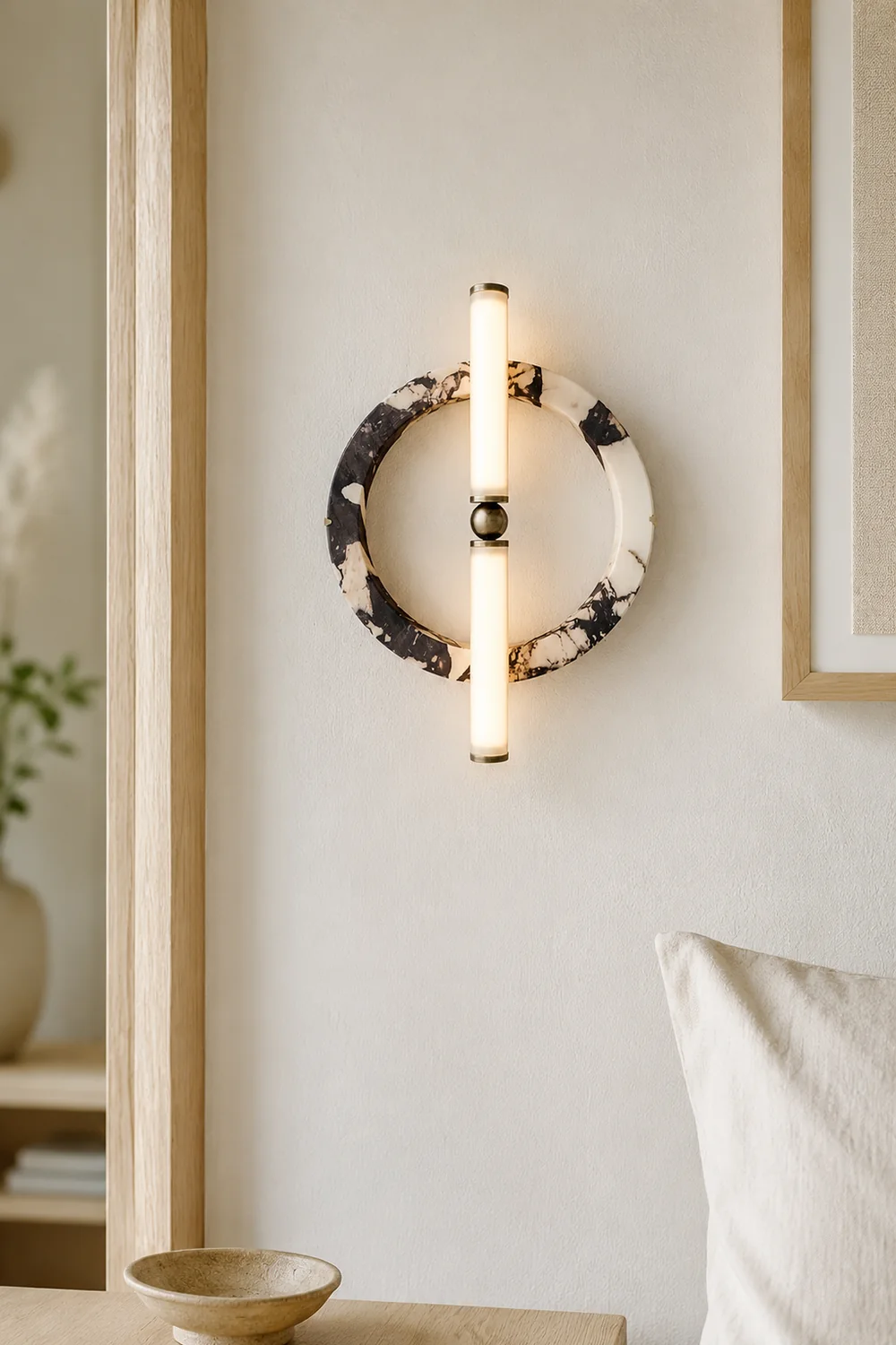 Bulgari marble ring wall lamp - Lumpaz