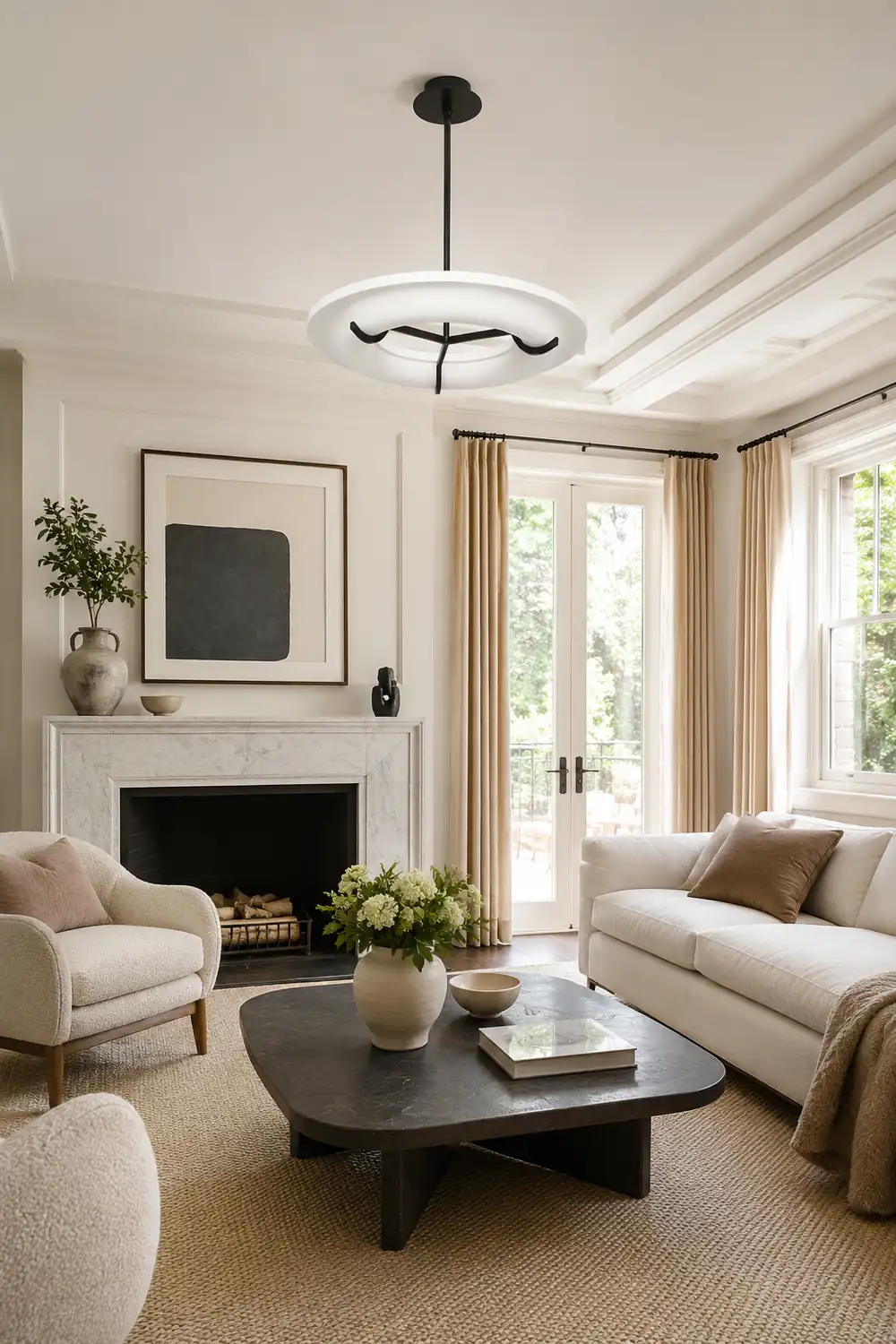Eric Schmitt Anneau Plaster Chandelier - Lumpaz