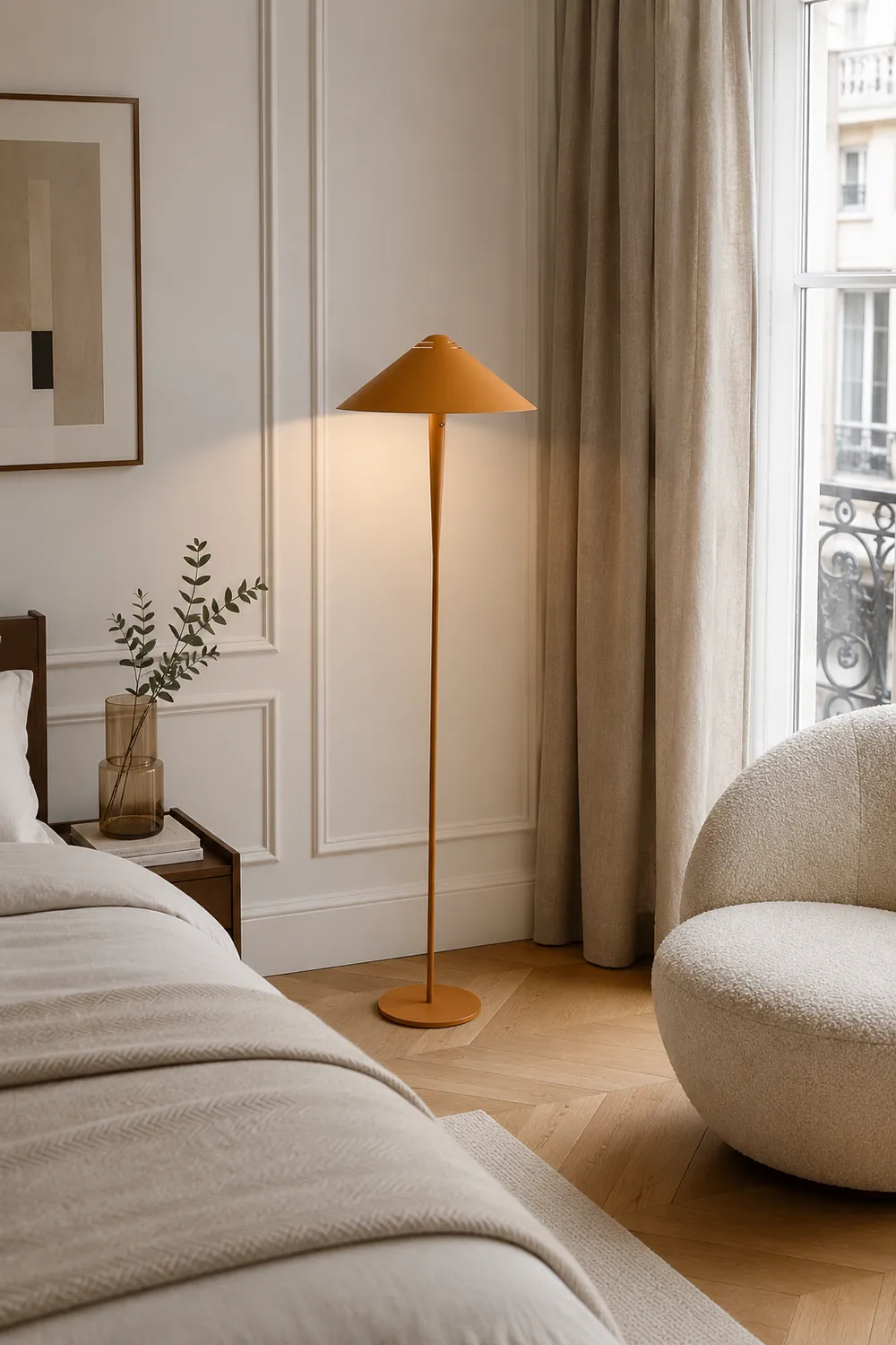 Cone Shade Modern Floor Lamp - Lumpaz