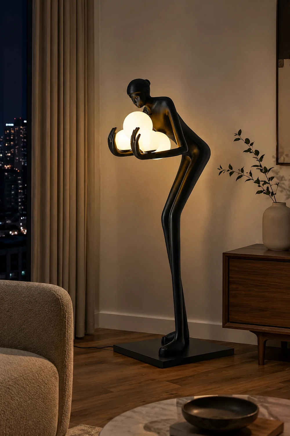 Embrace of Light Sculpture Floor Lamp - Lumpaz