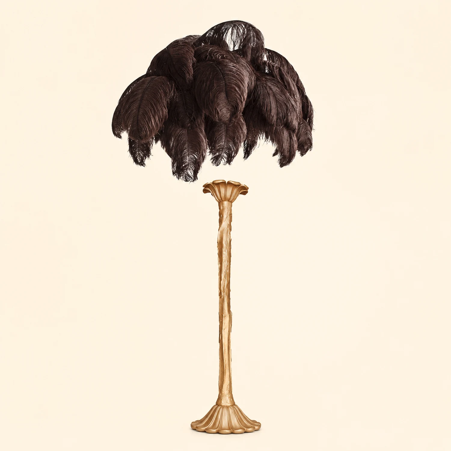 Colorful Ostrich Feather Chandelier - Lumpaz