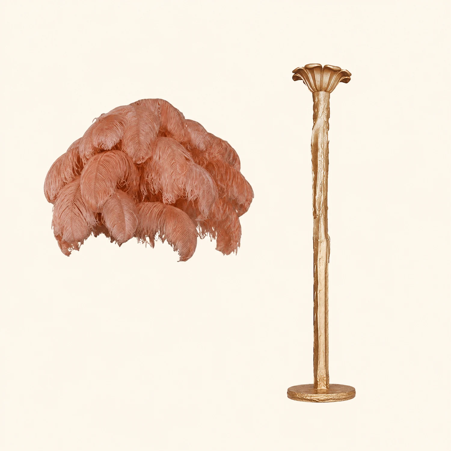 Colorful Ostrich Feather Chandelier - Lumpaz