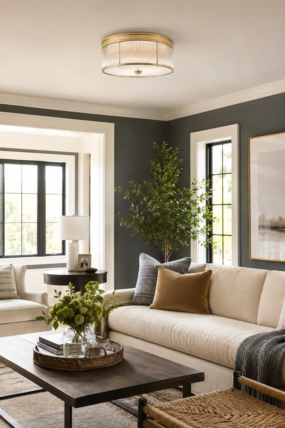 Allen Round Flush Mount - Lumpaz