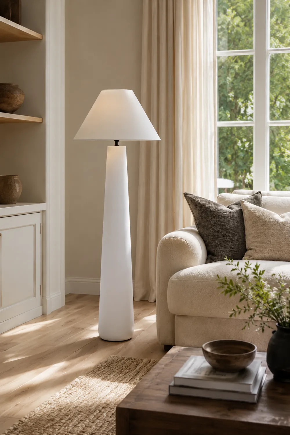 Kara Mann Polar Cement Floor Lamp - Lumpaz