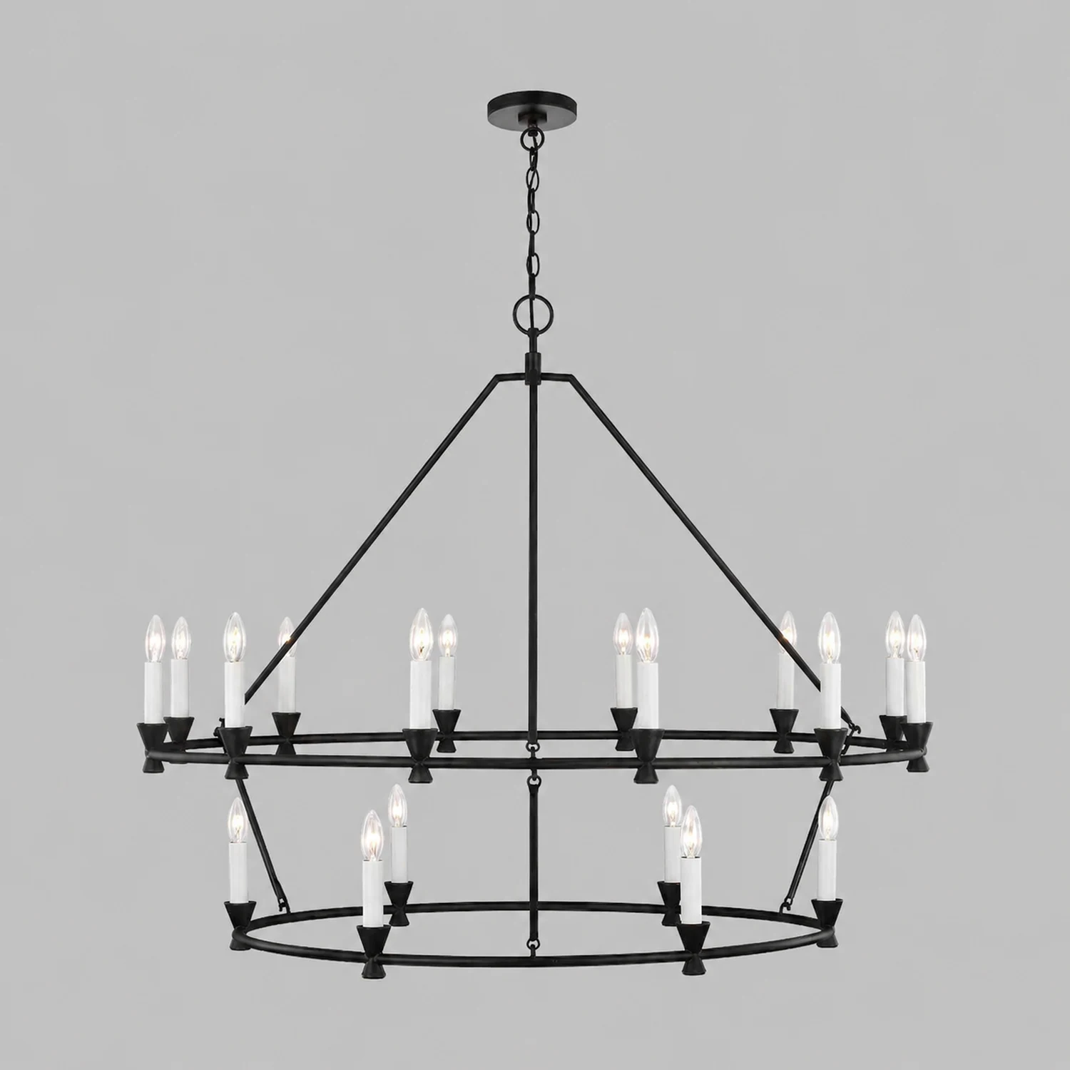 Minimalist Circular Keystone Chandelier - Lumpaz