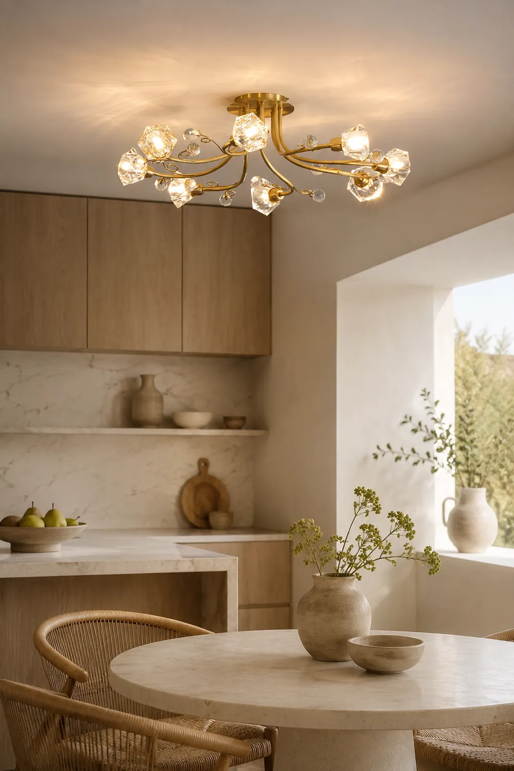 8-head flower ceiling lamp - Lumpaz