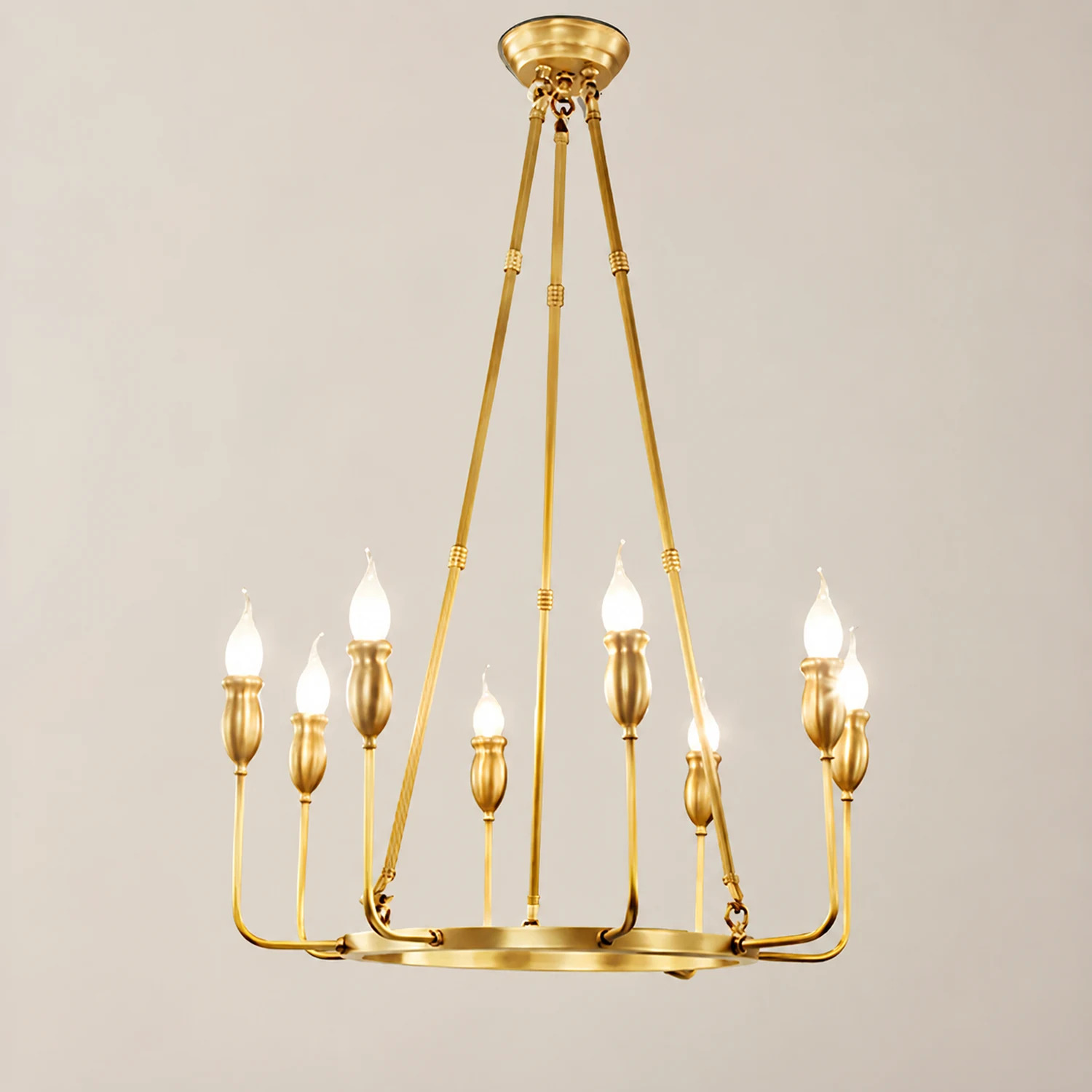Classic ring candlestick chandelier - Lumpaz