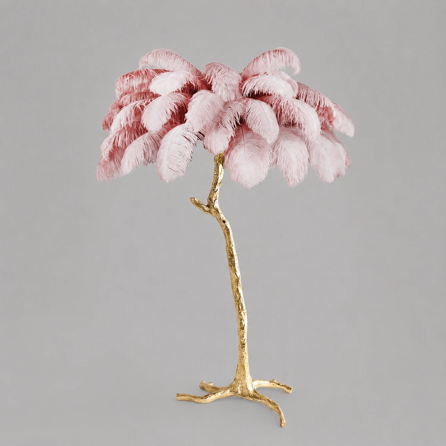 Colorful Ostrich Feather Floor Lamp - Lumpaz