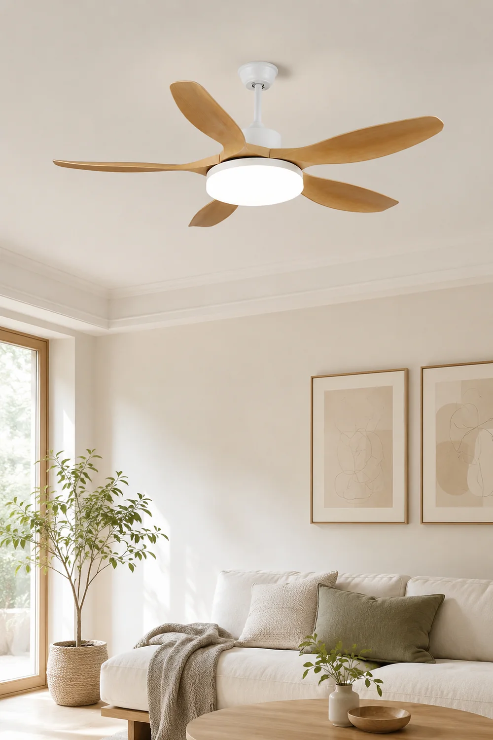 Five-Leaf Ceiling Fan Light - Lumpaz