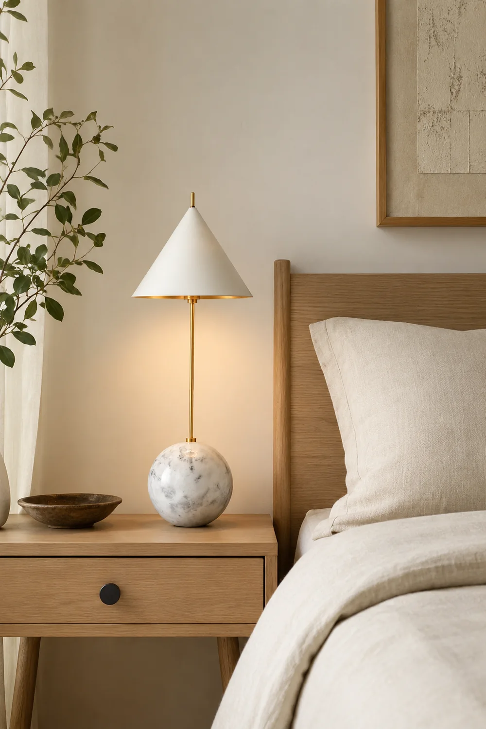 Cleo Orb Base Table Lamp - Lumpaz