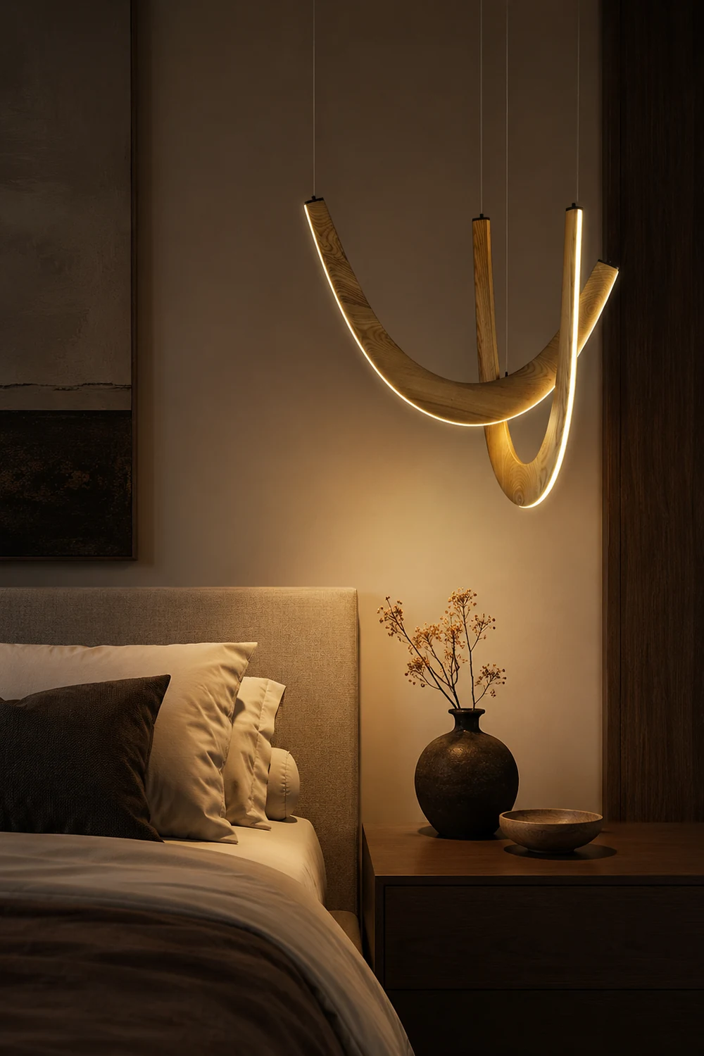 U Wooden Pendant Lamp - Lumpaz