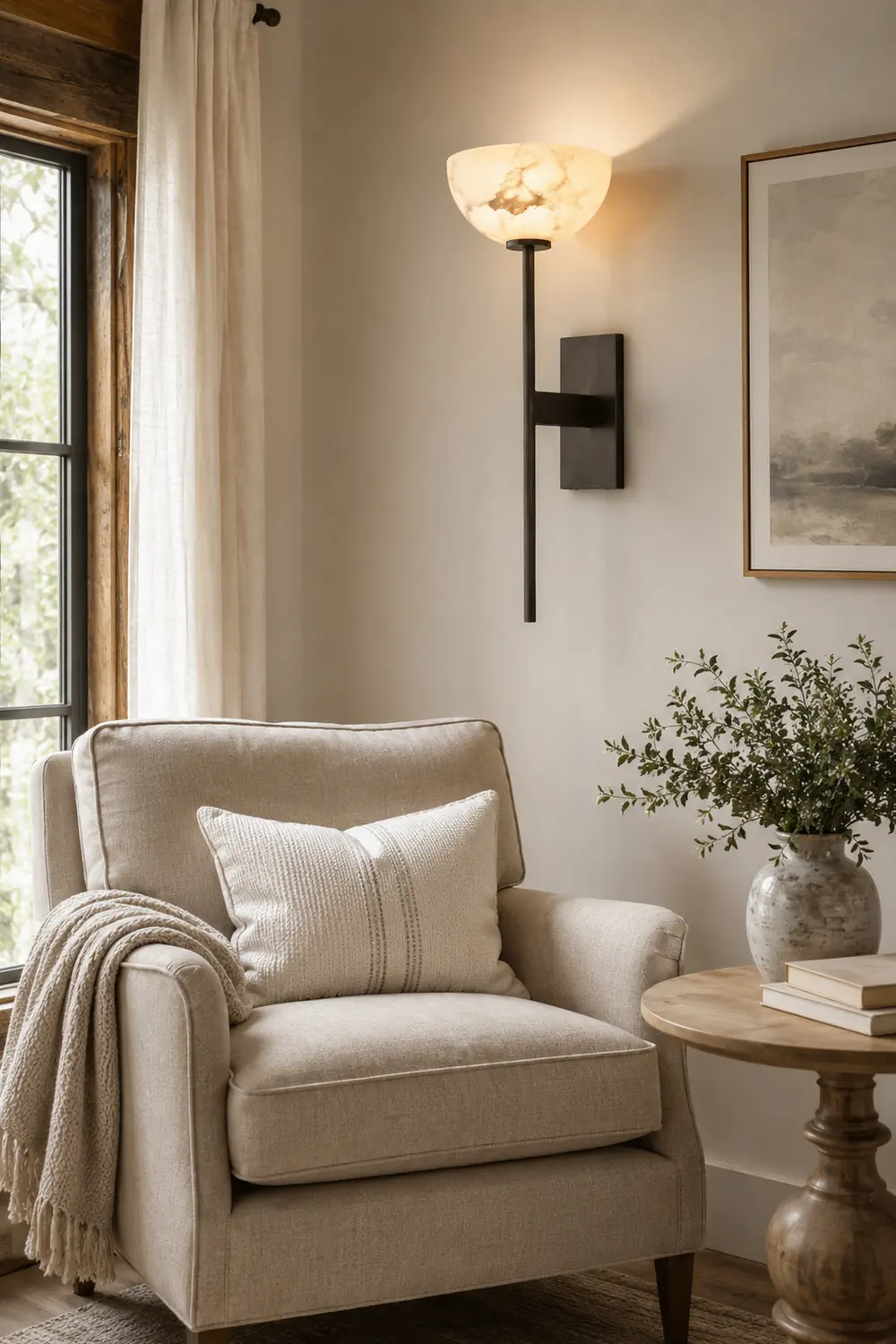 Alabaster Cup Wall Lamp - Lumpaz