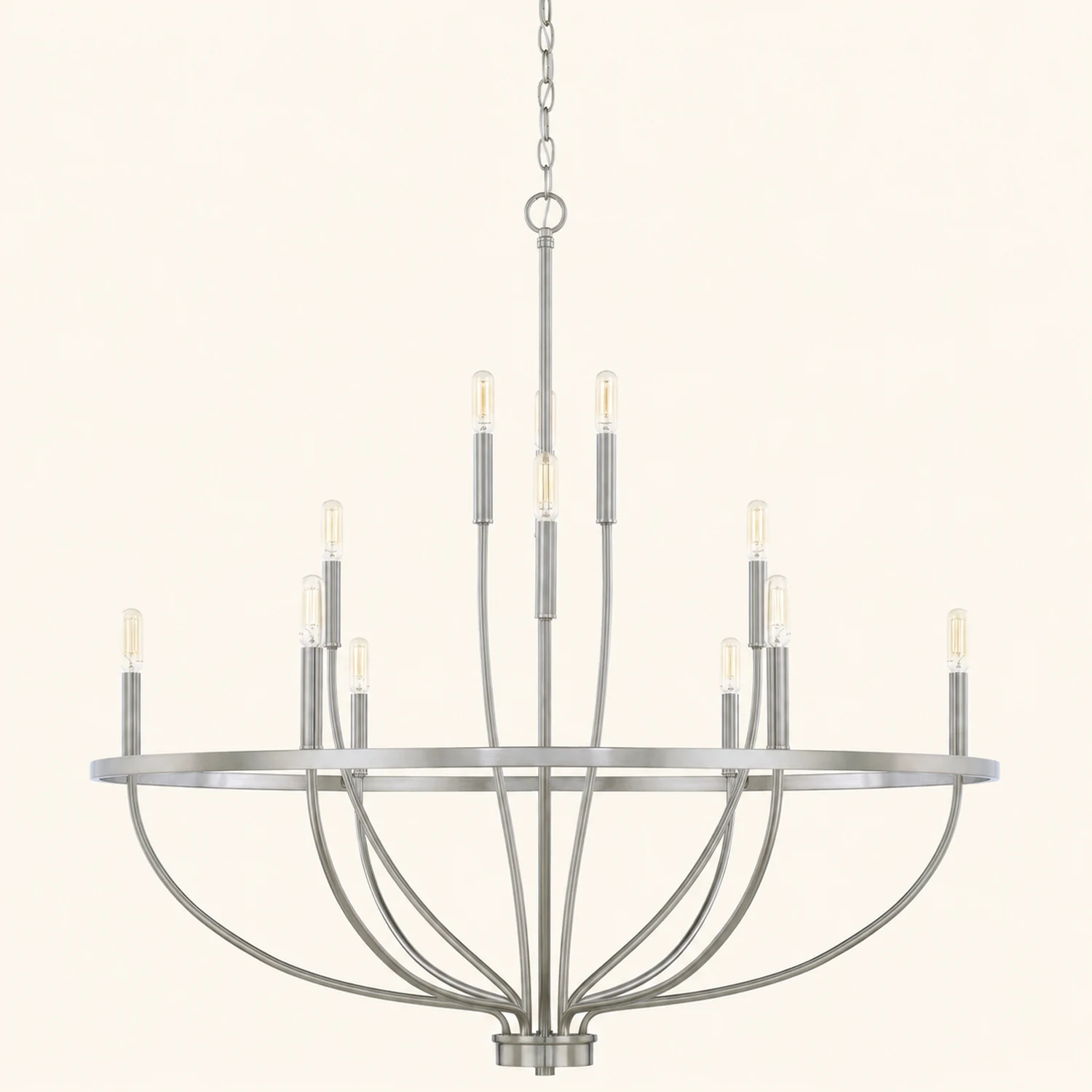 Modern Industrial 12-Light Cage Chandelier - Lumpaz