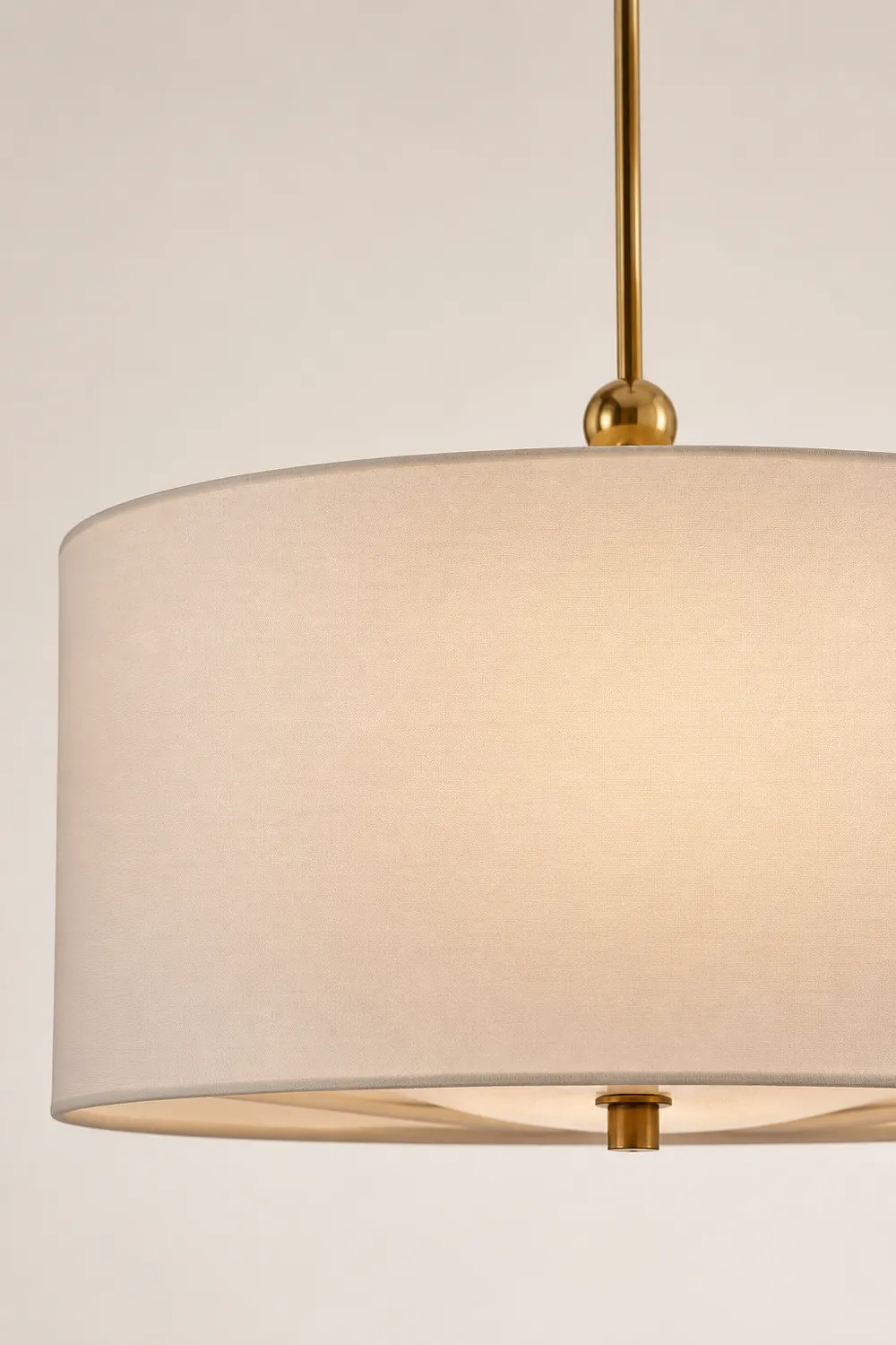 Reed Simple Drum Shade Pendant Light - Lumpaz