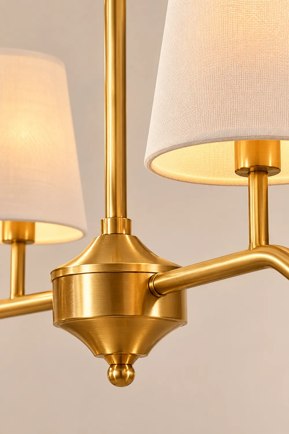 Daphne Brass Linear American Chandelier - Lumpaz