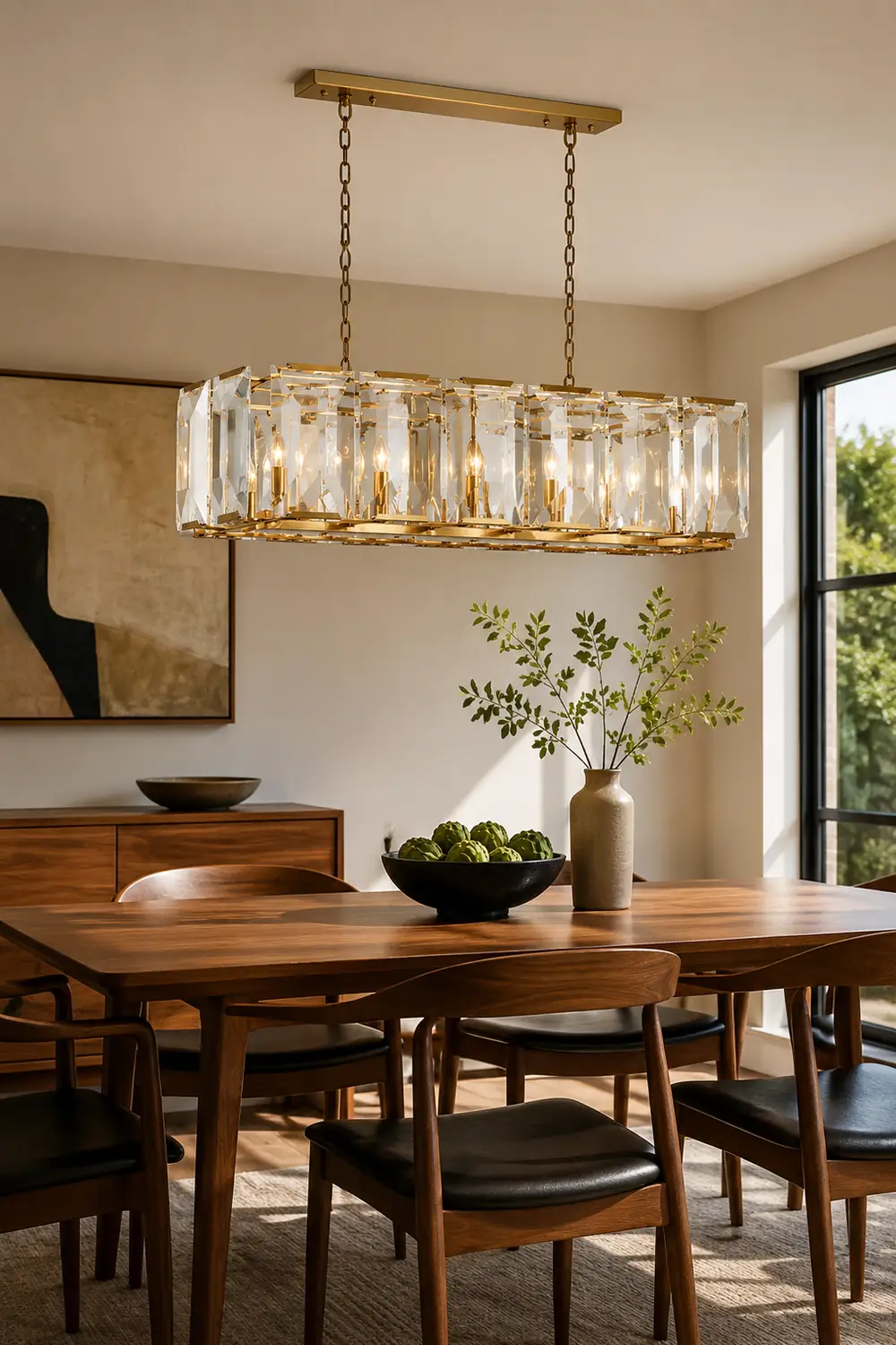 Crystal Rectangular Chandelier - Lumpaz