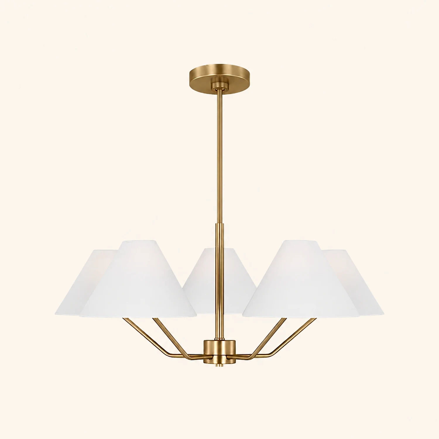 Minimalist Black Fabric Shade Chandelier - Lumpaz