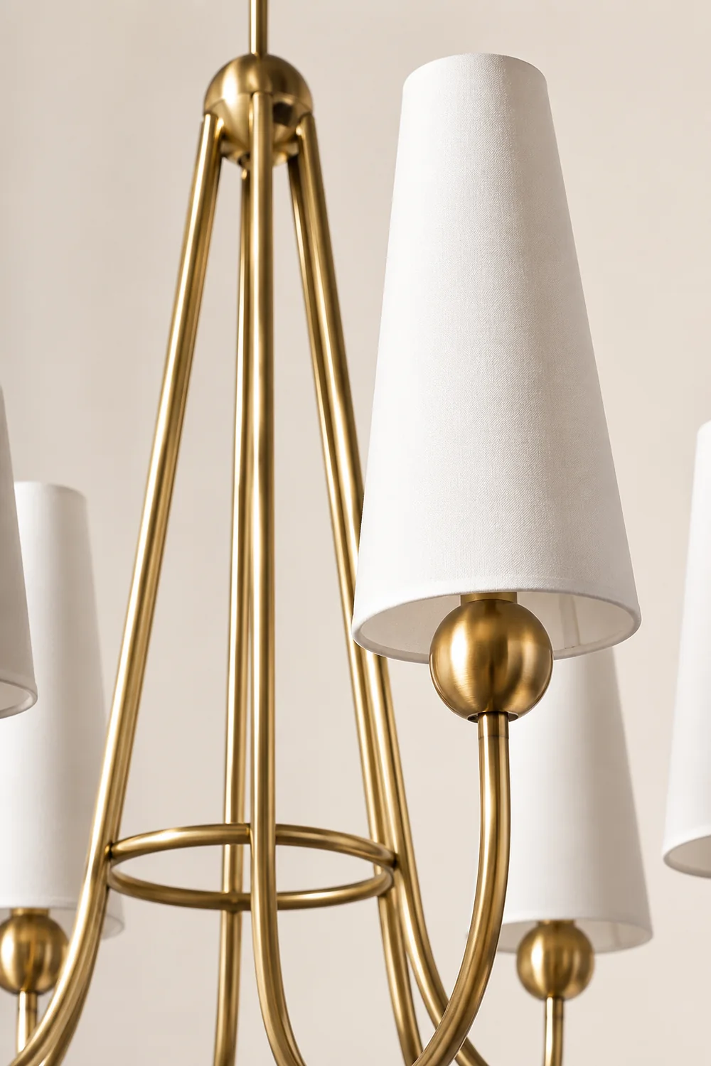 Brass Frame Mavis Chandelier - Lumpaz