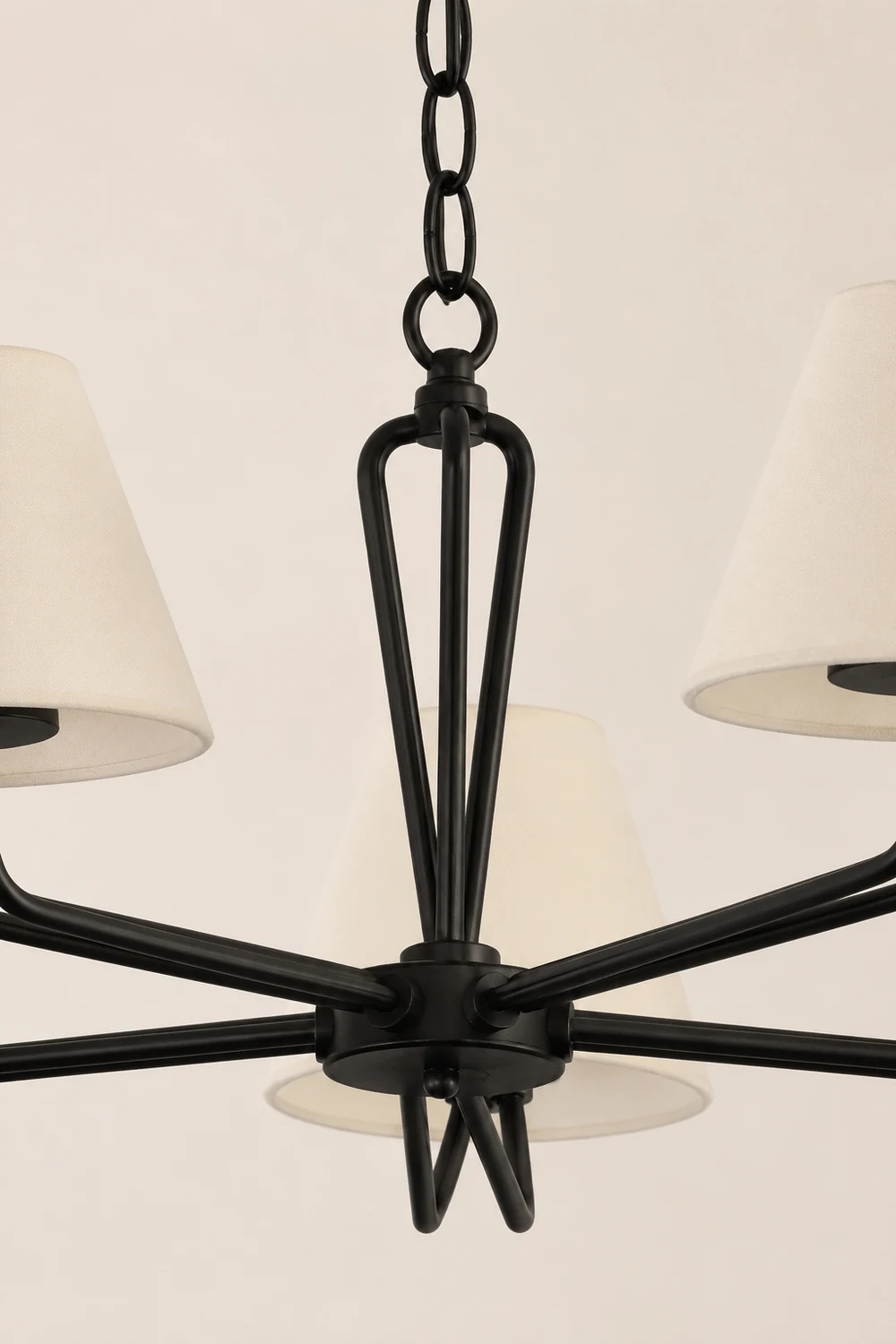 Iron Fabric Shade Chandelier - Lumpaz