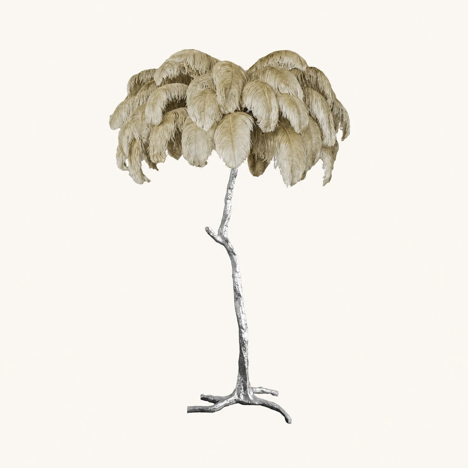 Colorful Ostrich Feather Floor Lamp - Lumpaz