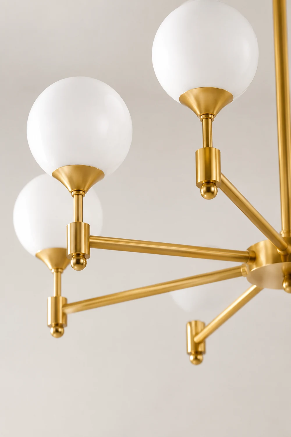 Brass Globe Mid-Century Modern Chandelier - Lumpaz