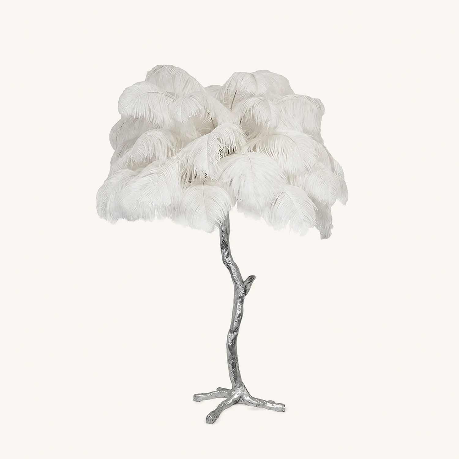 Colorful Ostrich Feather Table Lamp - Lumpaz