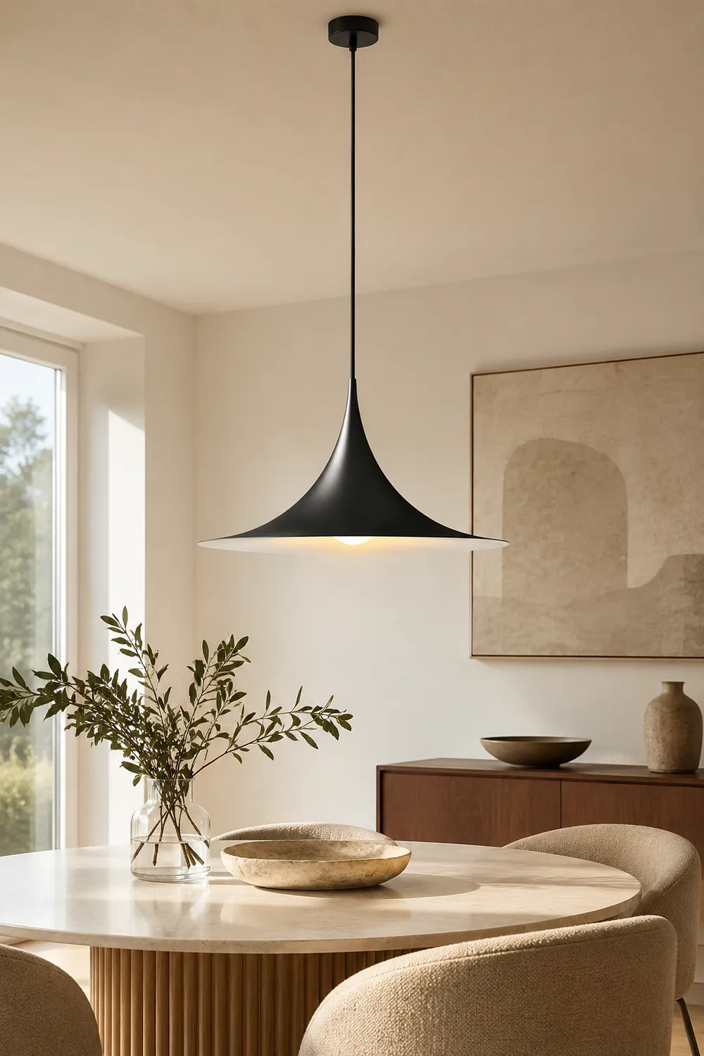 Modern trumpet metal Pendant Lamp - Lumpaz