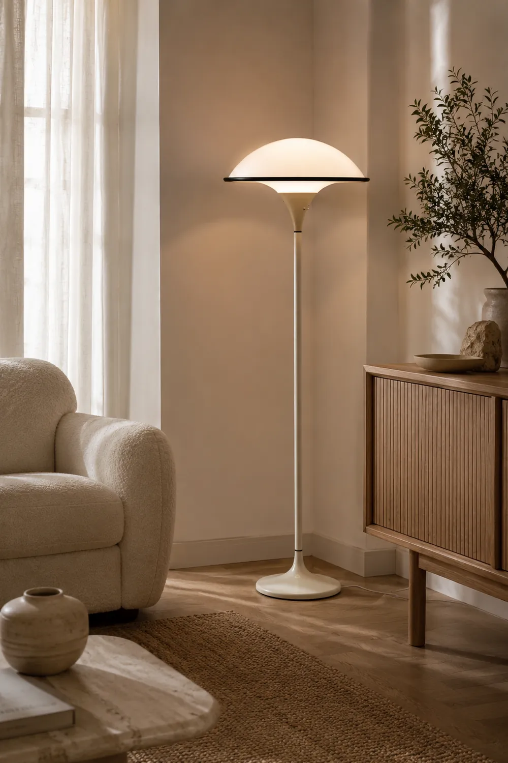Fontana Mushroom Dome LED Floor Lamp - Lumpaz