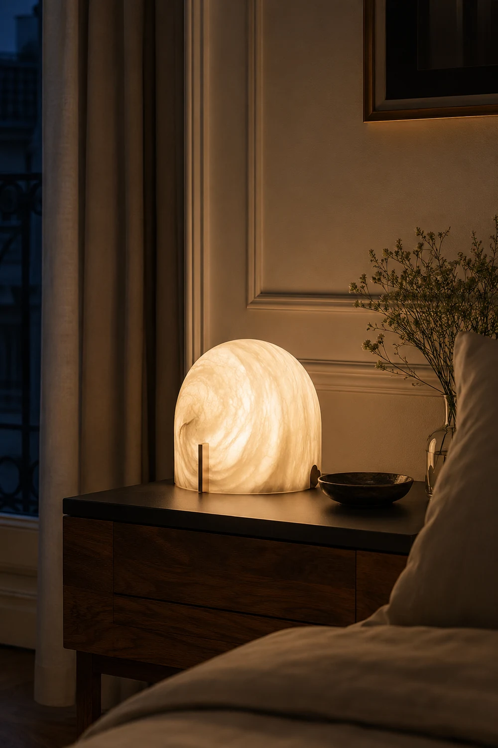 Handmade Alabaster Table Lamp - Lumpaz