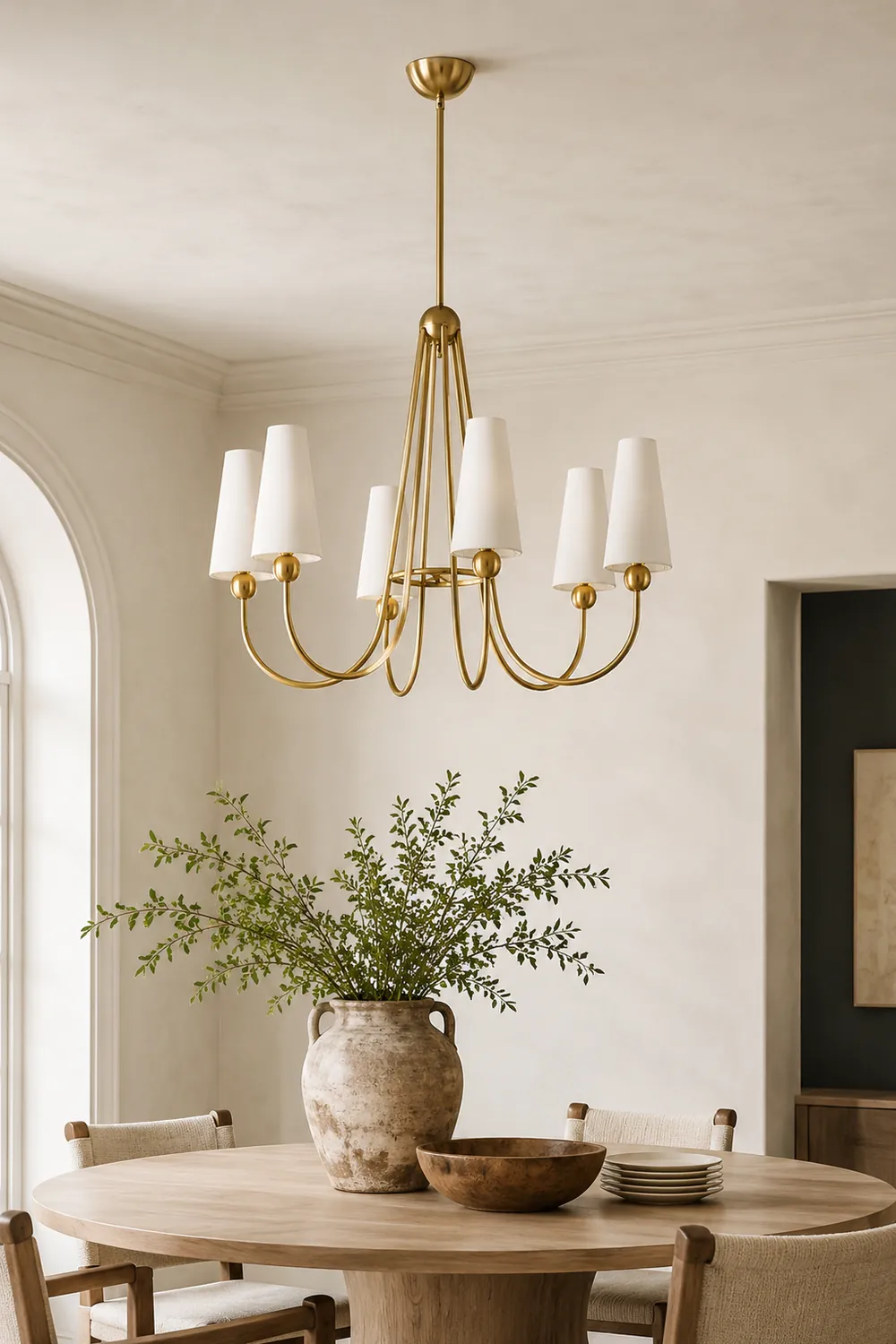 Brass Frame Mavis Chandelier - Lumpaz