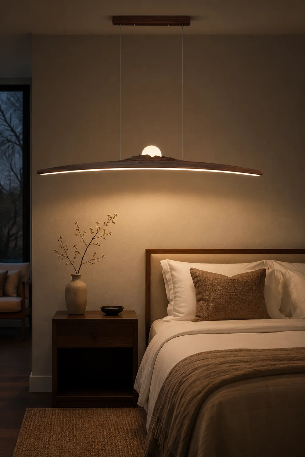 Walnut Long Island Pendant Lamp - Lumpaz