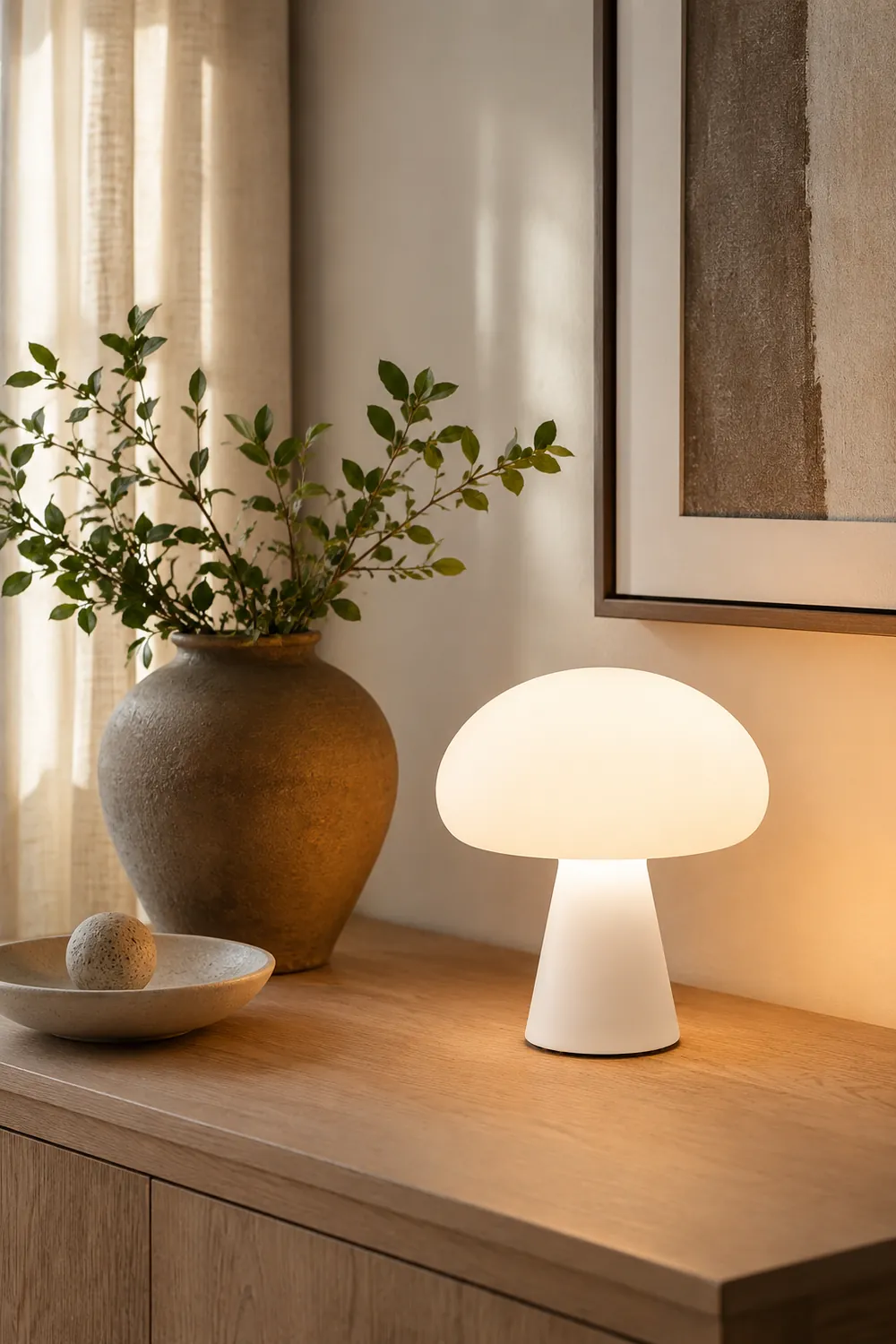 Obello Portable Mushroom Table Lamp - Lumpaz