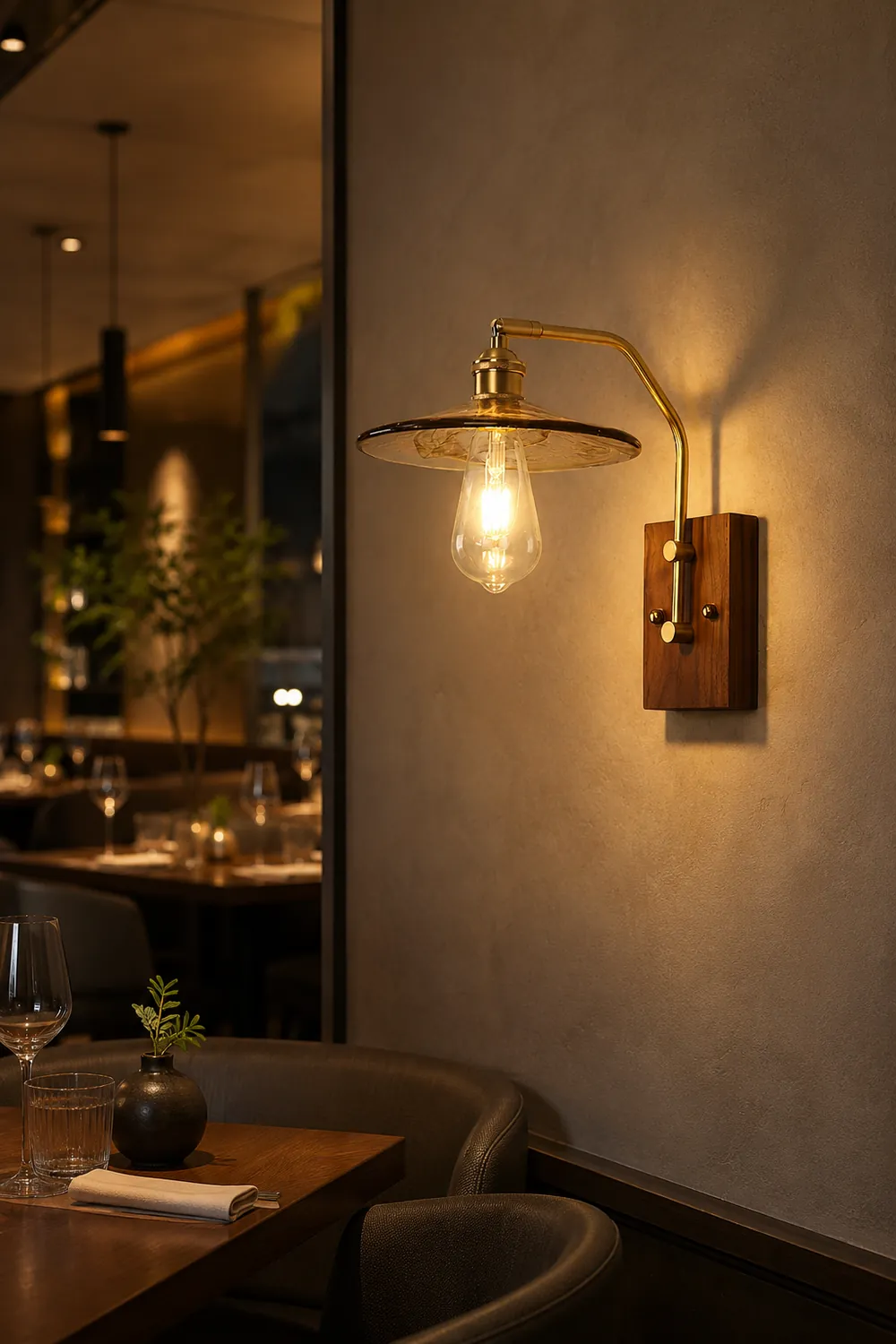 Heritage Walnut Wall Lamp - Lumpaz